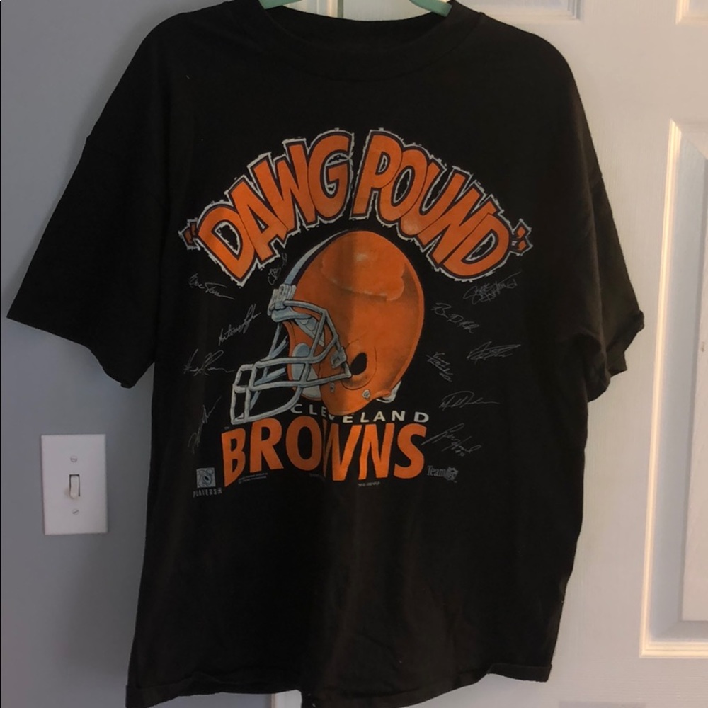 VINTAGE signed Cleveland Browns T-Shirt!